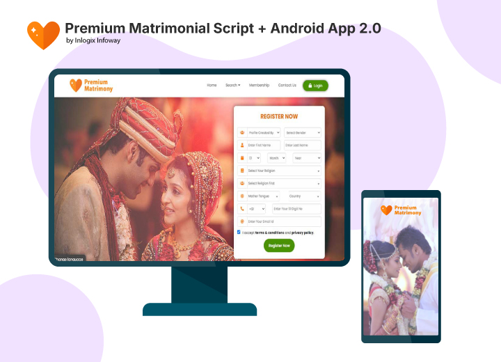 Responsive Matrimonial Script - Matrimonial Android App Development