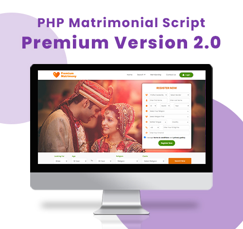 PHP Matrimonial Website - Premium Version
